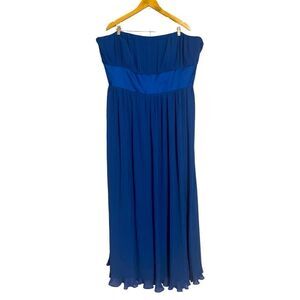NEW Dessy Collection Sapphire Strapless Evening Gown NWT